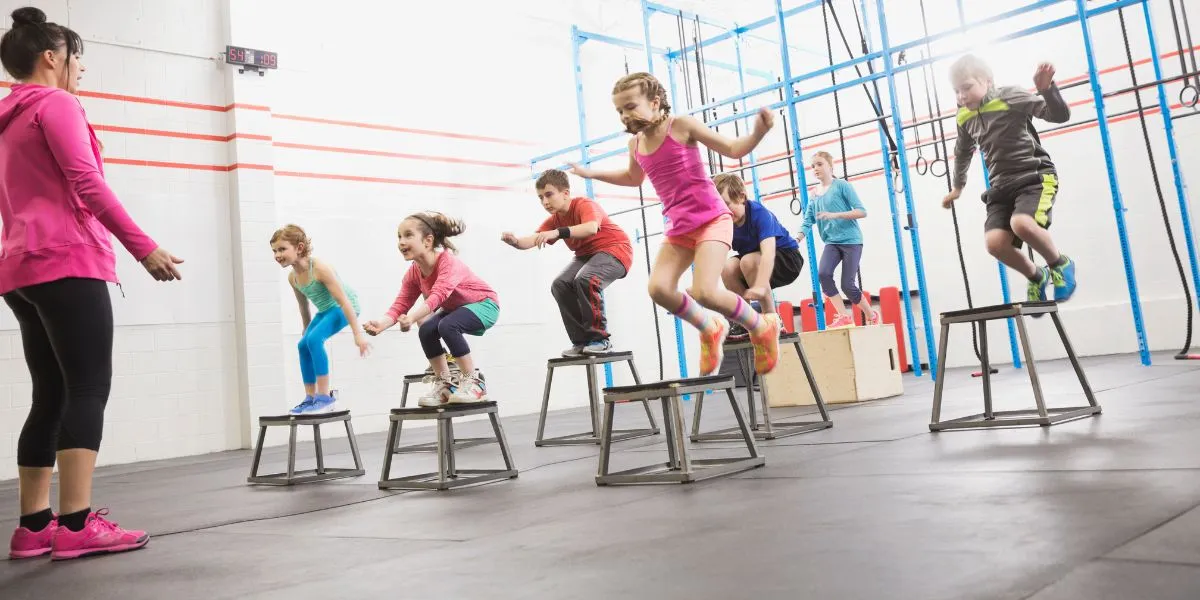 The Best Plyo Box Exercises for Beginners - kids box jump blog image