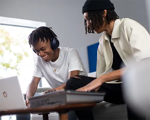 Teens making music