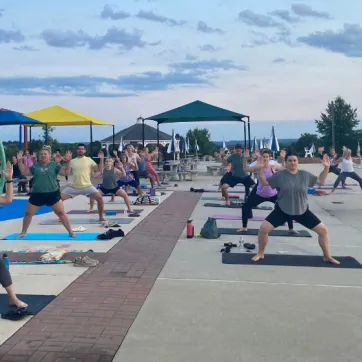 yoga outdoor pool news post