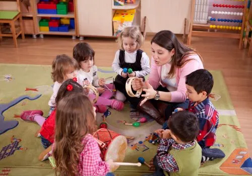 Preschool music class